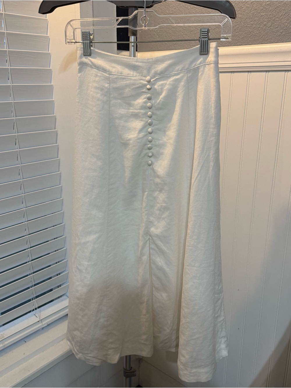 Banana Republic A-line Linen-Blend Midi Skirt - Picture 2 of 4